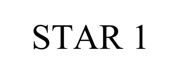 Trademark Logo STAR 1