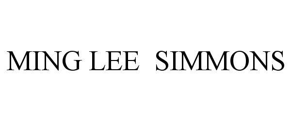 Trademark Logo MING LEE SIMMONS