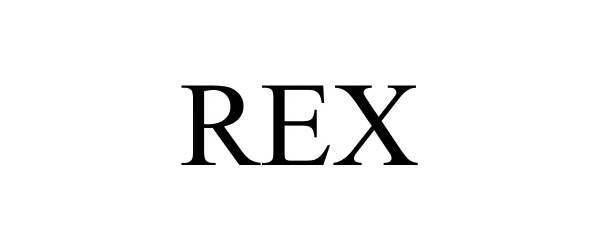 Trademark Logo REX