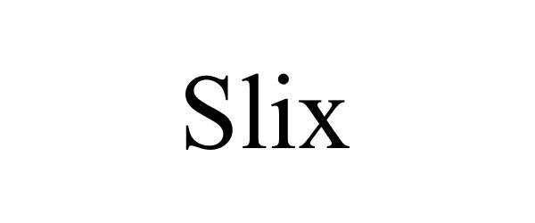SLIX - Slix Limited Trademark Registration
