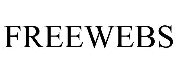 Trademark Logo FREEWEBS