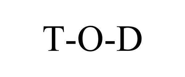 Trademark Logo T-O-D