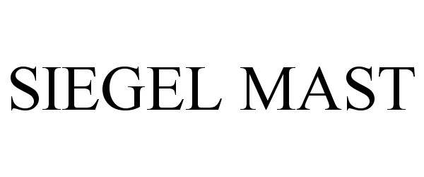 Trademark Logo SIEGEL MAST