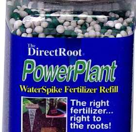 Trademark Logo THE DIRECTROOT POWERPLANT WATERSPIKE FERTILIZER REFILL THE RIGHT FERTILIZER...RIGHT TO THE ROOTS!