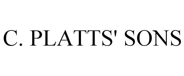 Trademark Logo C. PLATTS' SONS