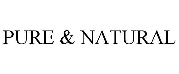 Trademark Logo PURE & NATURAL