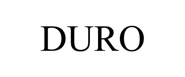 Trademark Logo DURO