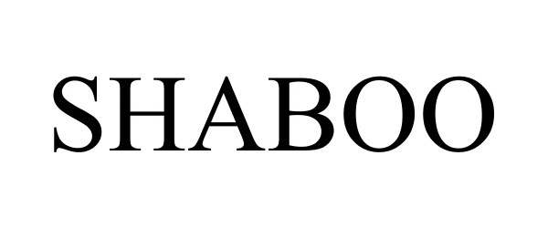 Trademark Logo SHABOO