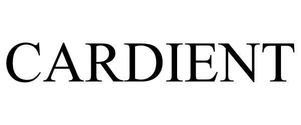 Trademark Logo CARDIENT