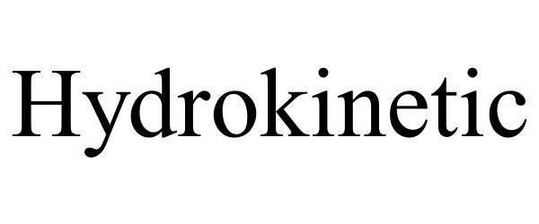 Trademark Logo HYDROKINETIC