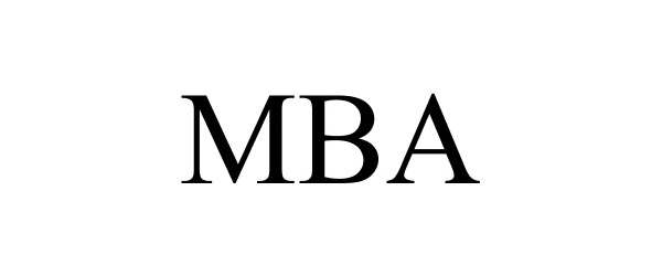 Trademark Logo MBA
