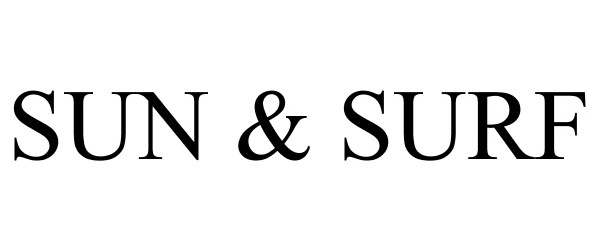 Trademark Logo SUN & SURF