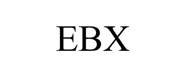 Trademark Logo EBX
