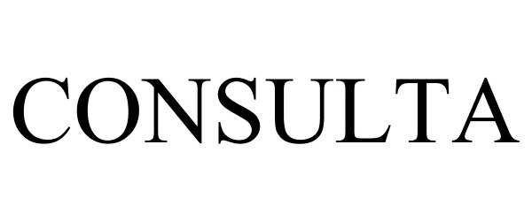 Trademark Logo CONSULTA