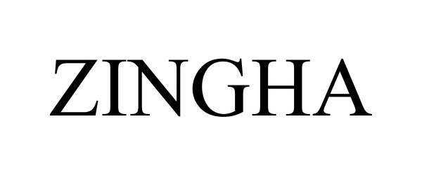 Trademark Logo ZINGHA