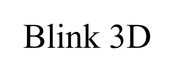 Trademark Logo BLINK 3D