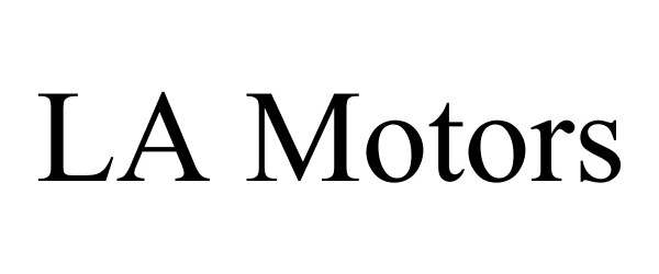 Trademark Logo LA MOTORS