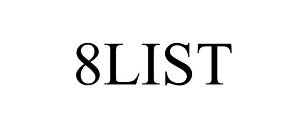 Trademark Logo 8LIST