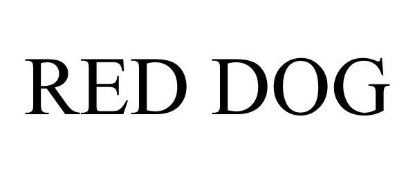 Trademark Logo RED DOG