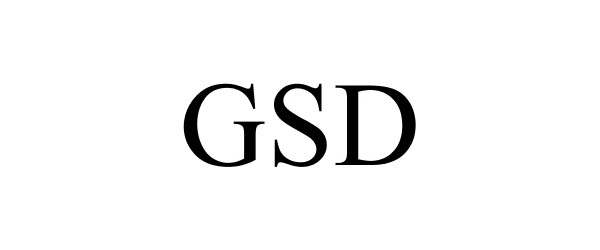 Trademark Logo GSD