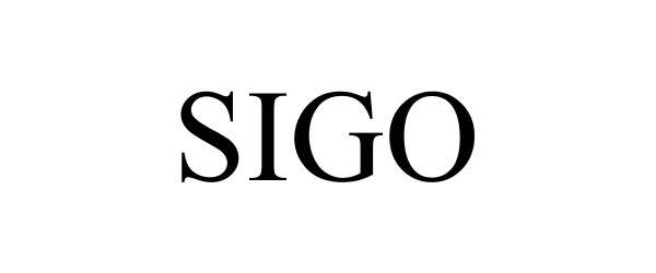 Trademark Logo SIGO