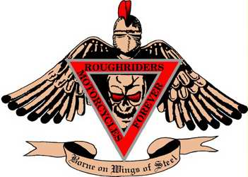 Trademark Logo ROUGHRIDERS MOTORCYCLES FOREVER BORNE ON WINGS OF STEEL