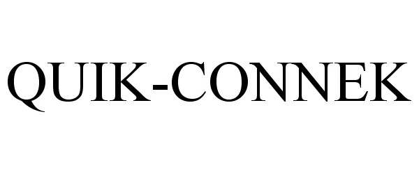 Trademark Logo QUIK-CONNEK