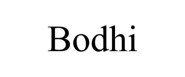 Trademark Logo BODHI