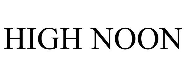 Trademark Logo HIGH NOON