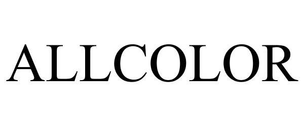Trademark Logo ALLCOLOR