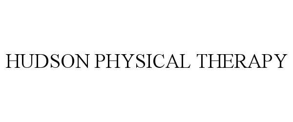  HUDSON PHYSICAL THERAPY