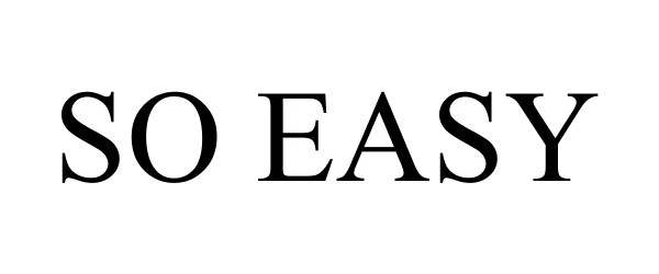 Trademark Logo SO EASY