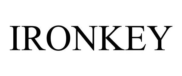 Trademark Logo IRONKEY