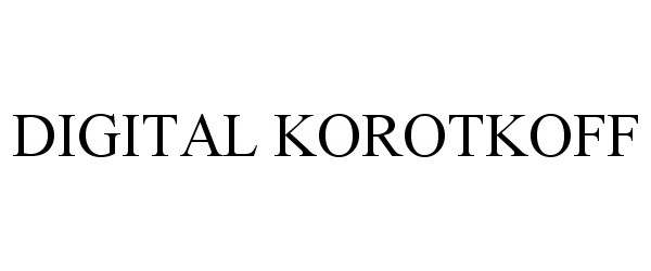  DIGITAL KOROTKOFF