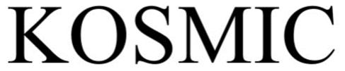 Trademark Logo KOSMIC