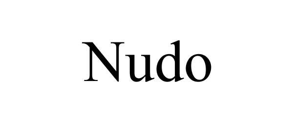 Trademark Logo NUDO