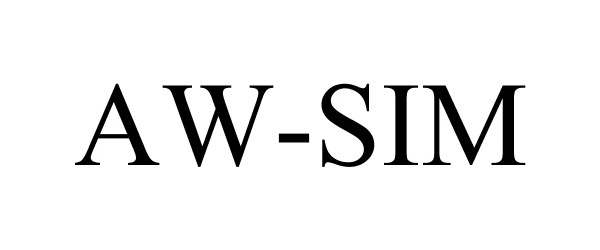 Trademark Logo AW-SIM