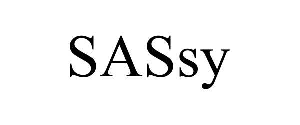 Trademark Logo SASSY