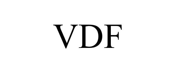 Trademark Logo VDF