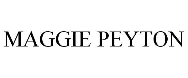 Trademark Logo MAGGIE PEYTON