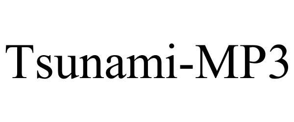 Trademark Logo TSUNAMI-MP3