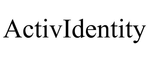 Trademark Logo ACTIVIDENTITY