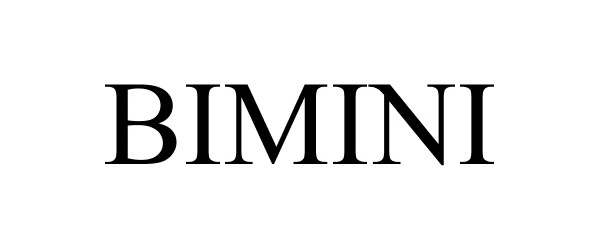 Trademark Logo BIMINI