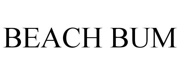 Trademark Logo BEACH BUM