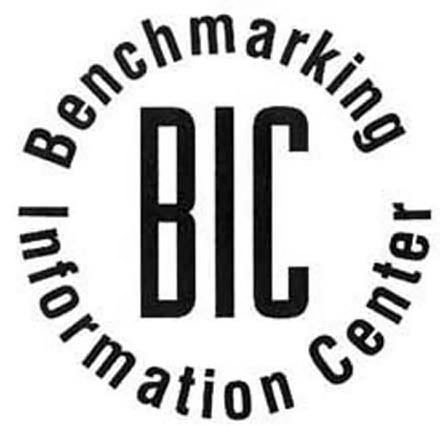 Trademark Logo B I C BENCHMARKING INFORMATION CENTER