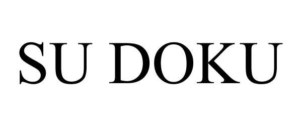  SU DOKU