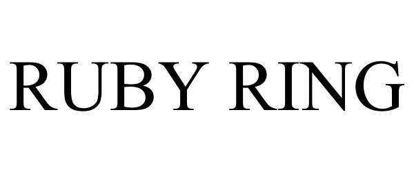 Trademark Logo RUBY RING