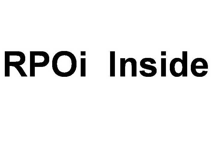 Trademark Logo RPOI INSIDE