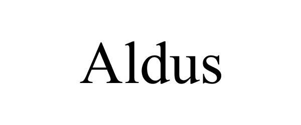 Trademark Logo ALDUS