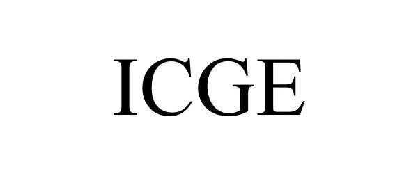 Trademark Logo ICGE